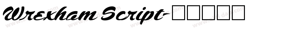 Wrexham Script字体转换